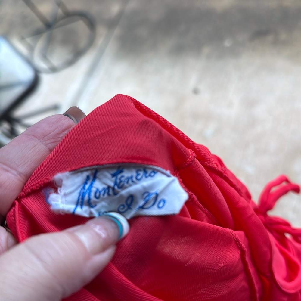 Vintage 1970s Montero For “I Do “ Nylon One Piece… - image 3